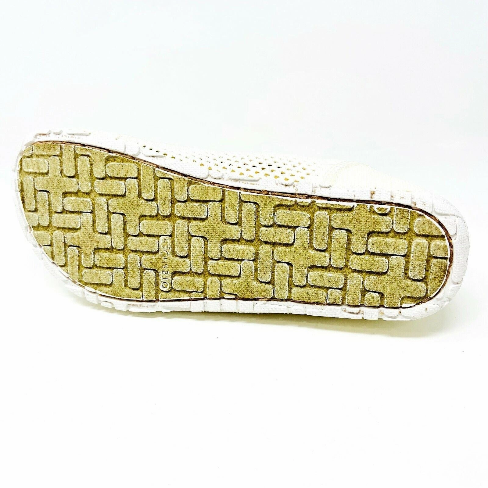 Orthopedic Oxford OTZ Shoes Espadrille Knit Textile White Womens Slip On Casual Shoes 74241 100