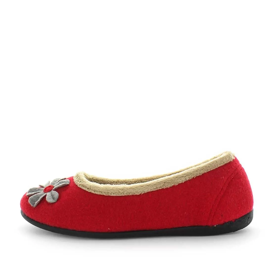 Flat Slides Panda Elgin Women's Slippers - Red
