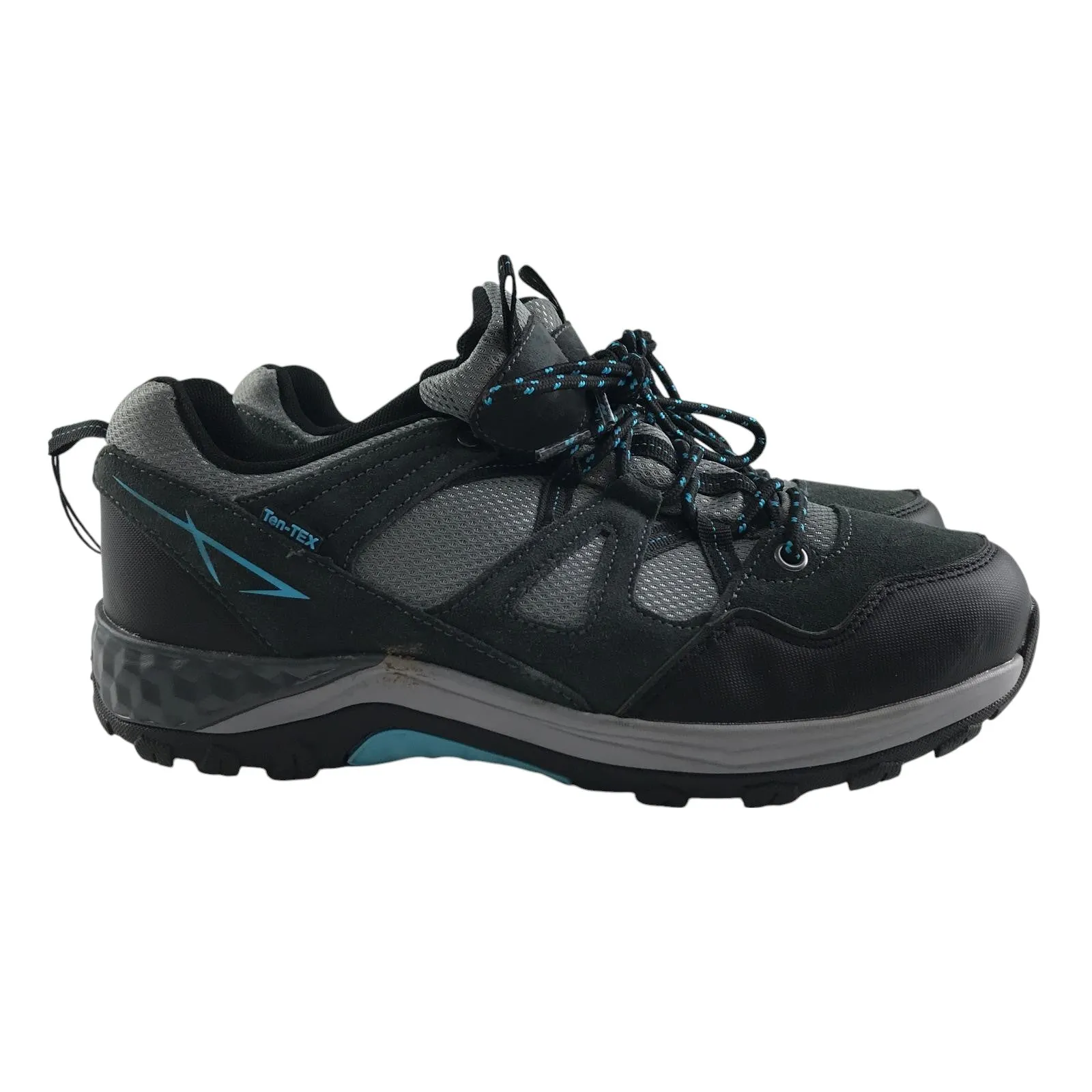 Crane walking trainers shoe size 7 grey and black with blue detailing Merrell Vs Salomon Hiking Boots