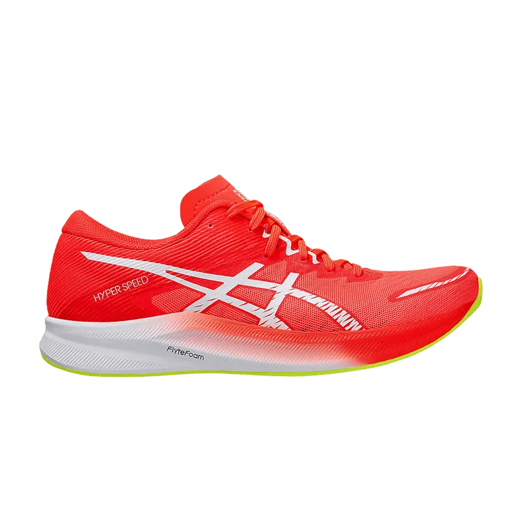 ASICS Hyper Speed 3 Sunrise Red White (Women's) Asics Supination Running Shoes