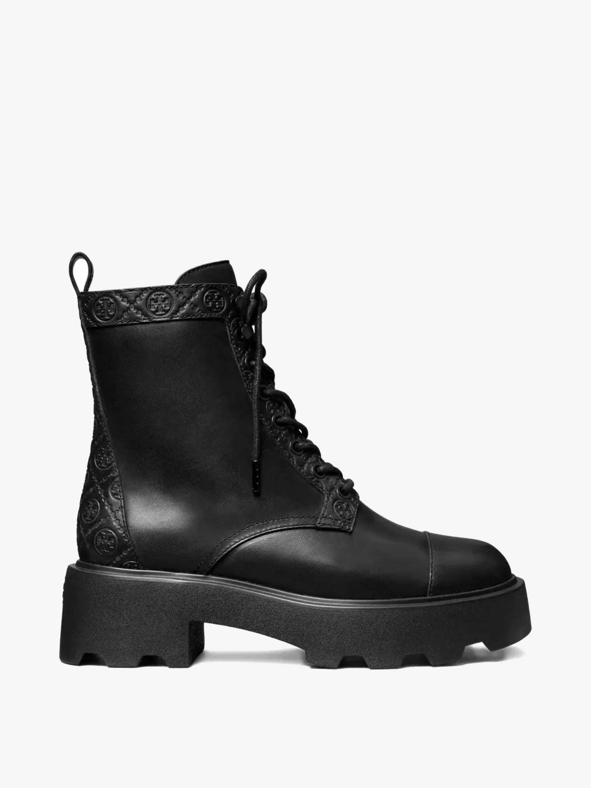 TORY BURCH - Women T Monogram Lug Ankle Boot 65MM Lightweight Boots Hiking