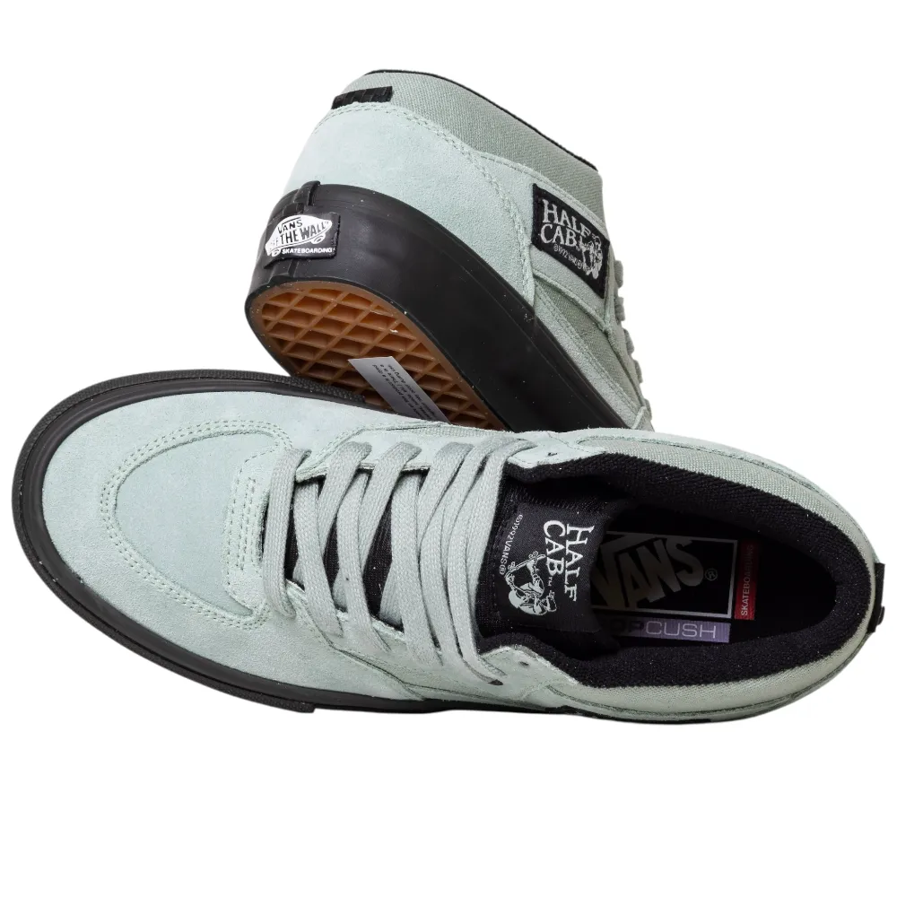 Sb Delta Force Vulc Skate Shoes VN0A5FCDEMW1 Gray Olive Suede Skate Half Cab Vans Shoes
