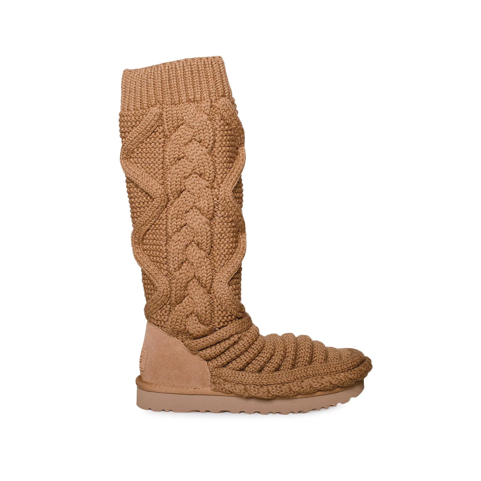 Soccer Soccer Boots UGG Classic Tall Chunky Knit Chestnut Boots - Women's