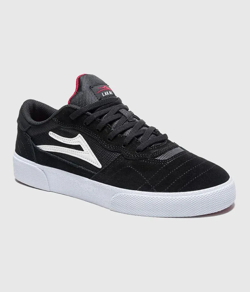Lakai Cambridge Skate Shoes Black/White Suede Make Skate