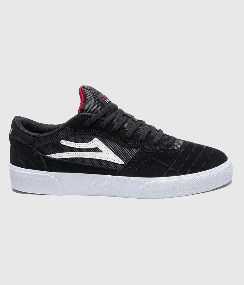 Lakai Cambridge Skate Shoes Black/White Suede Patrol Skate