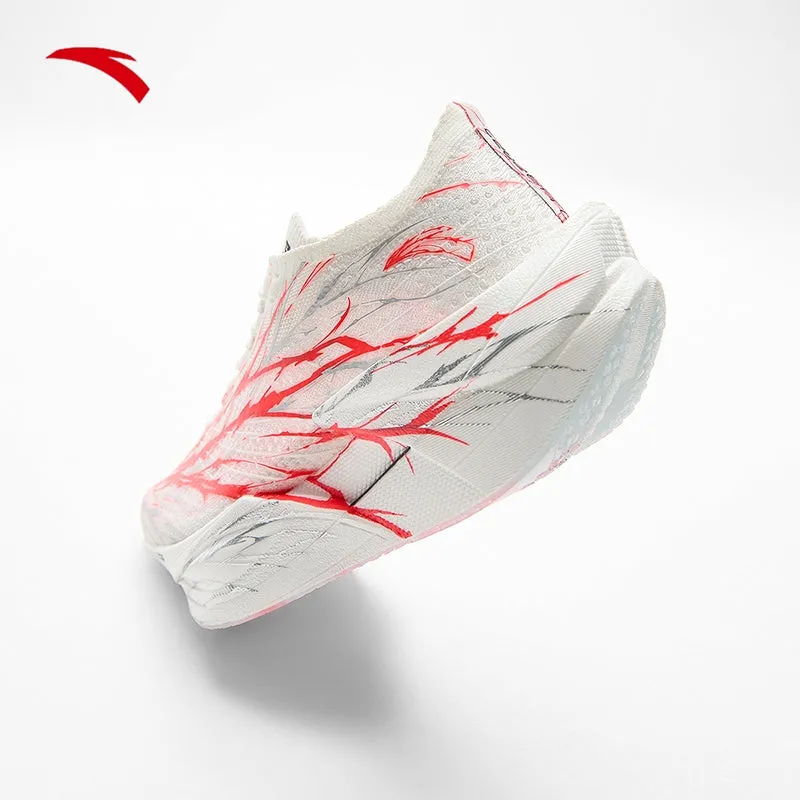 10 Best Running Shoes ANTA Women Running Shoes C202 6 PRO 1225B5576-1 -Papyrus White/Red/Silver (Kasut Larian Perempuan)