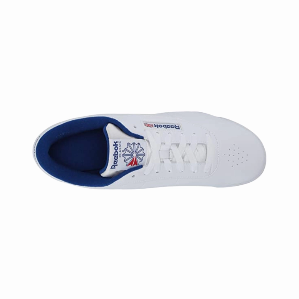 Reebok Women's Classic Princess FV5294 Sneakers - White Royal Blue High Top Oxfords