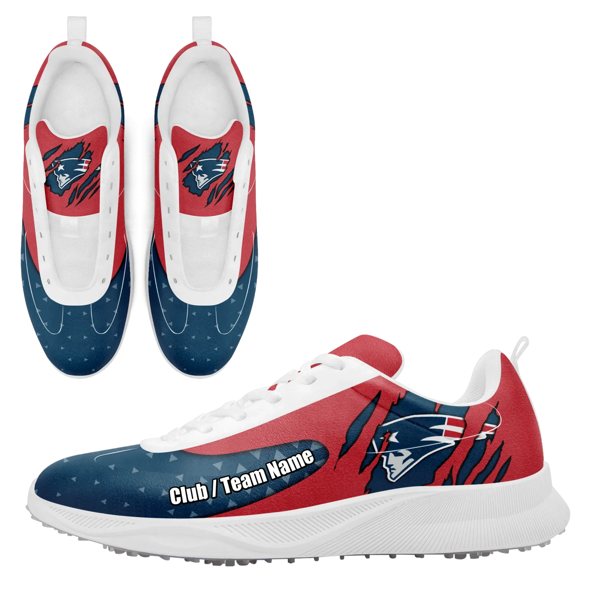 Best Walking Personalized Football Fan Golf Sneakers, Comfortable & Team-Spirited Golf Shoes, Your Team, Your Shoes