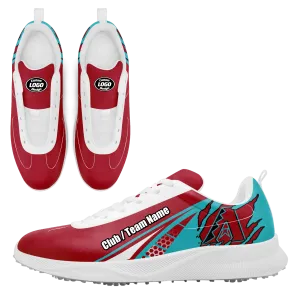 Personalized Gridiron Golf Shoes , Lightweight & Sporty Golf Shoes, For True Fans on the Green Golf Shoe Spikes Metal