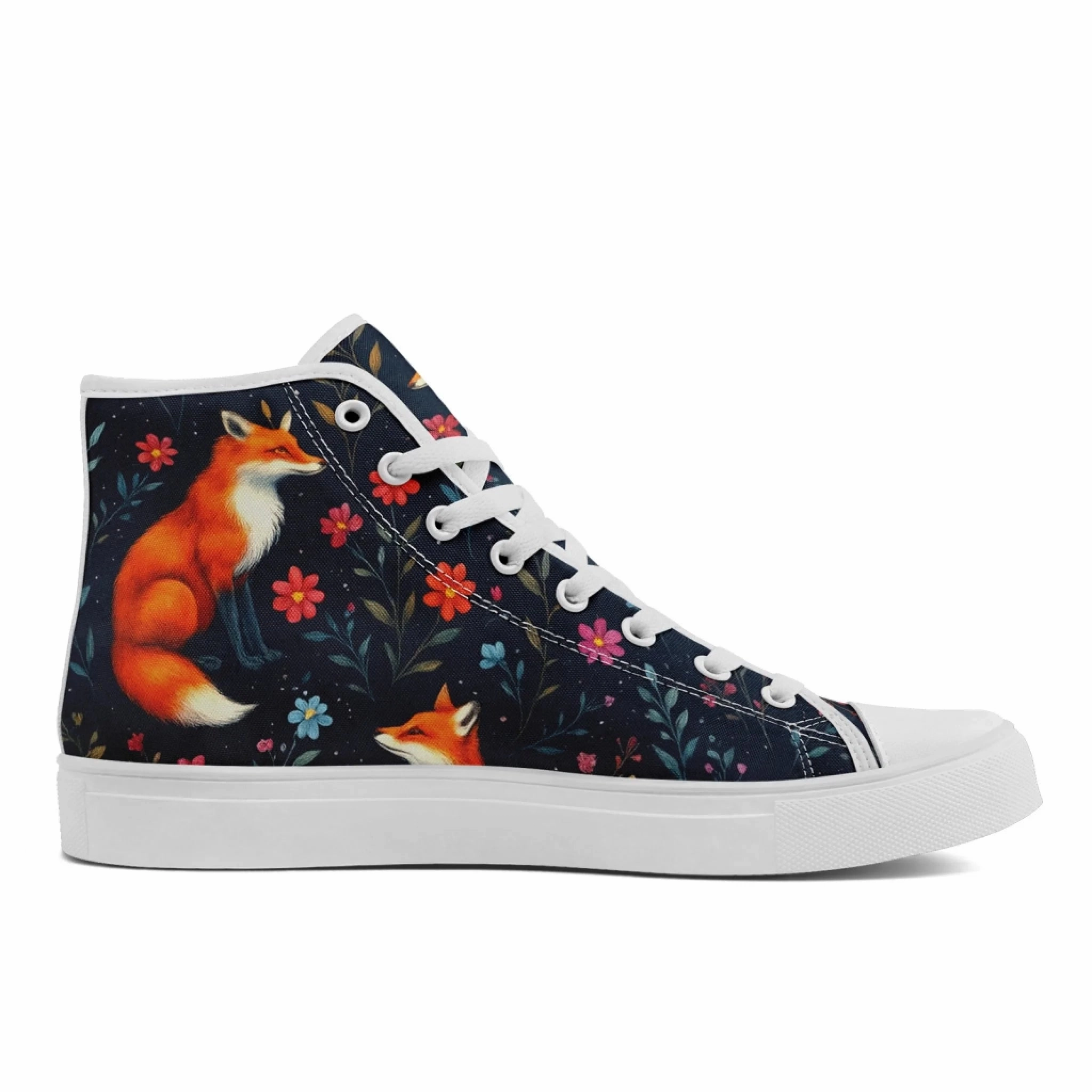 Personalized Dark Aninal Forest Design Shoes, Custom Gothic Style High Top Shoes, Streetwear FN024-25023136 Ugg High Heels