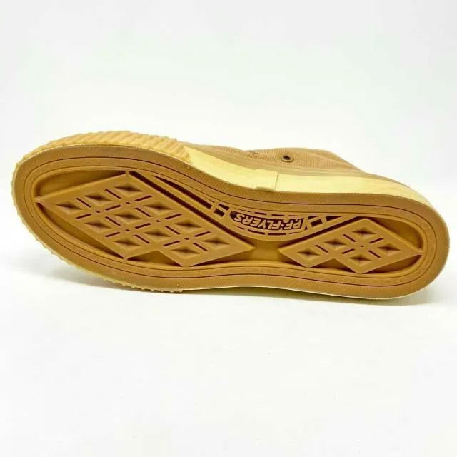 PF Flyer Center Hi Tan Brown Mens Retro Casual Shoes PM11OH2L Heeled Casual Shoes