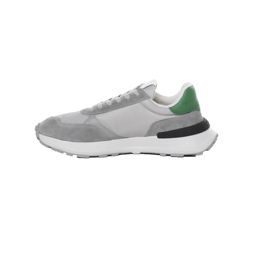 Philippe Model Antibes Low Man Foxy Lamine Black Men Argent ATLU-W004 Running Shoes Company