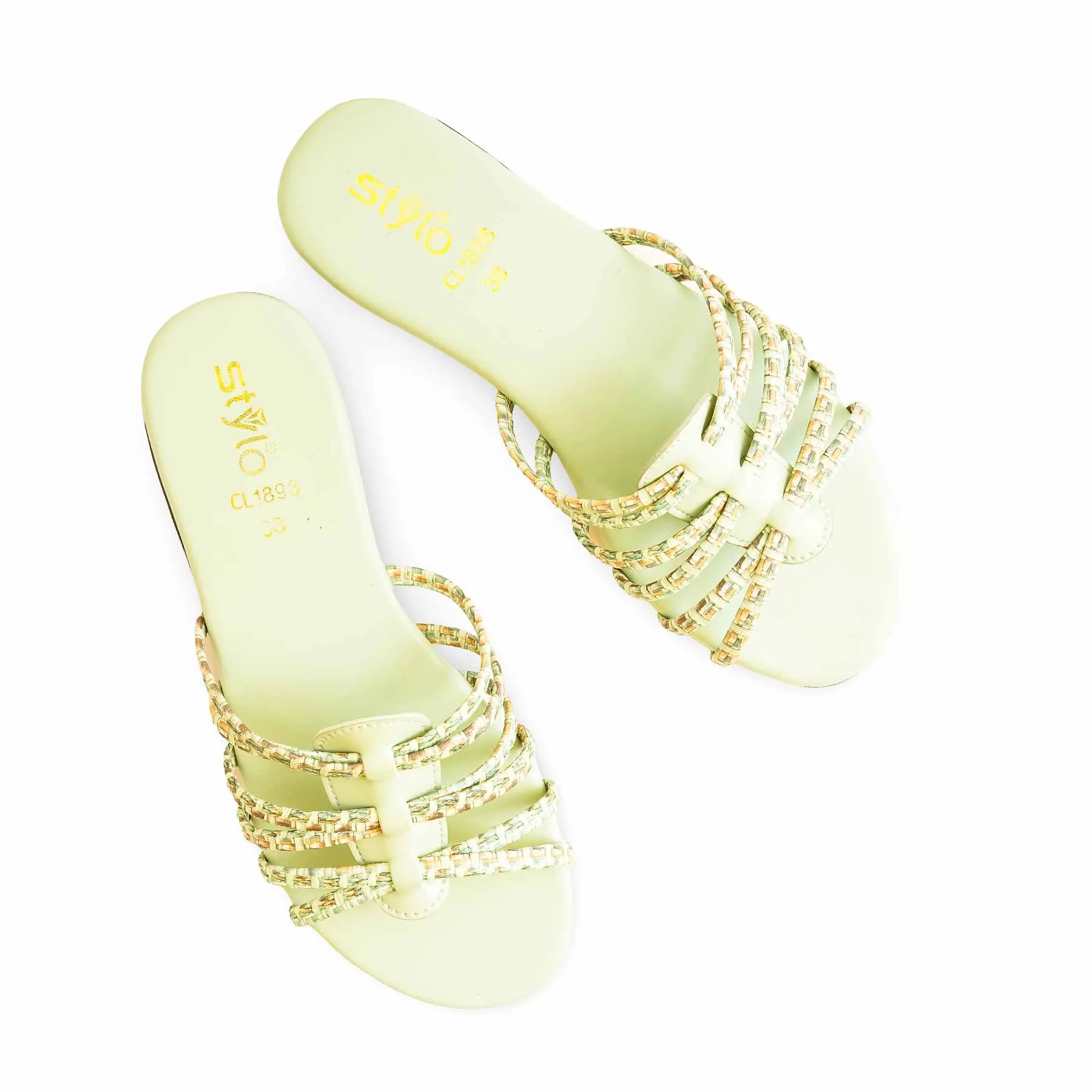 Rothy Slides PISTAGREEN Casual Women Slipper CL1898