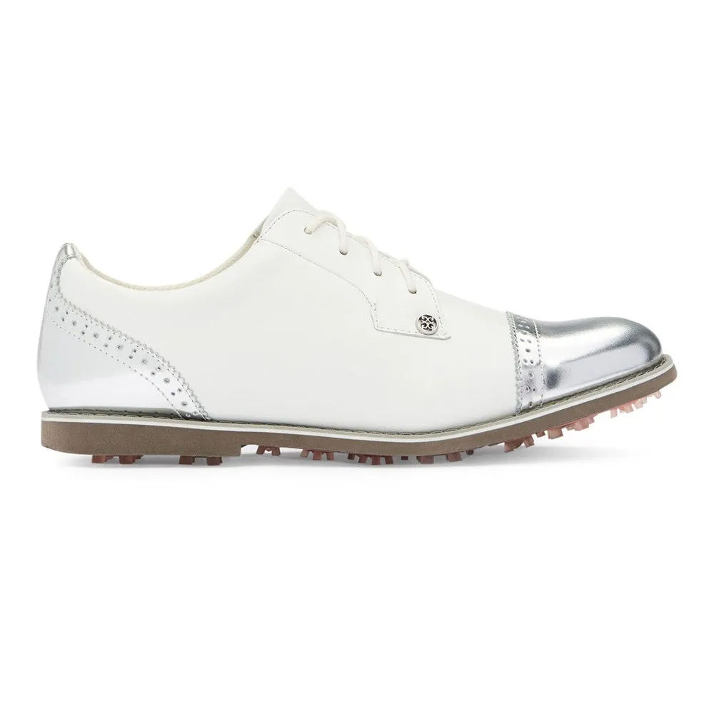 G/Fore Women's Cap Toe Gallivanter - Snow/Silver Old School Golf