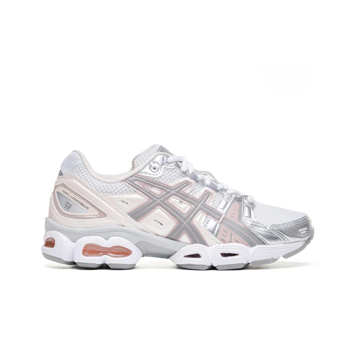 Asics Gel-Nimbus 9 White/Oatmeal Shoes Volleyball Asics