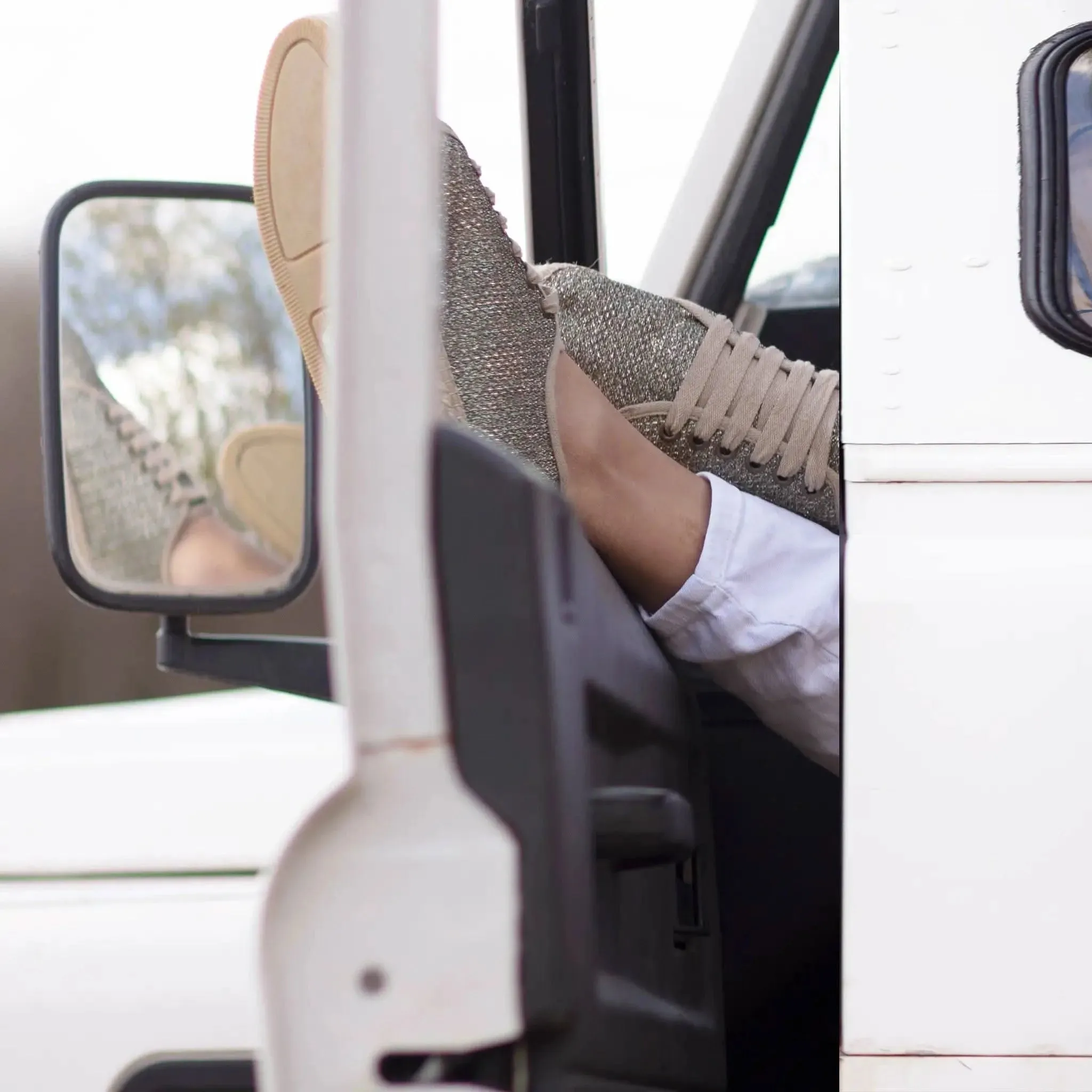 Porto Khaki Trainers Flat Feet Running Shoe