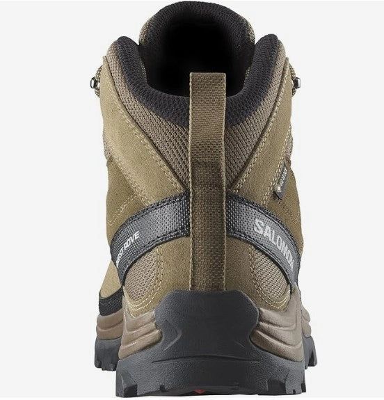 Timberland Chocorua Trail Mid Waterproof Hiking Boots Salomon Men's QUEST ROVE GORE-TEX Leather Hiking Boots for Men, Kangaroo / Kelp / Black