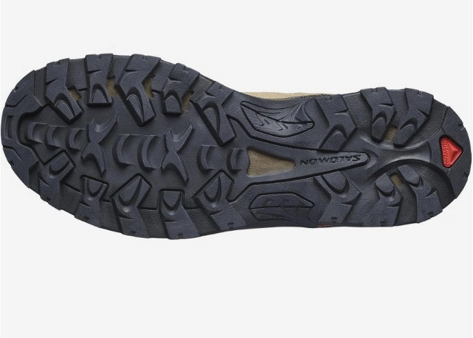 Best Hiking Boots Brands Salomon Men's QUEST ROVE GORE-TEX Leather Hiking Boots for Men, Kangaroo / Kelp / Black