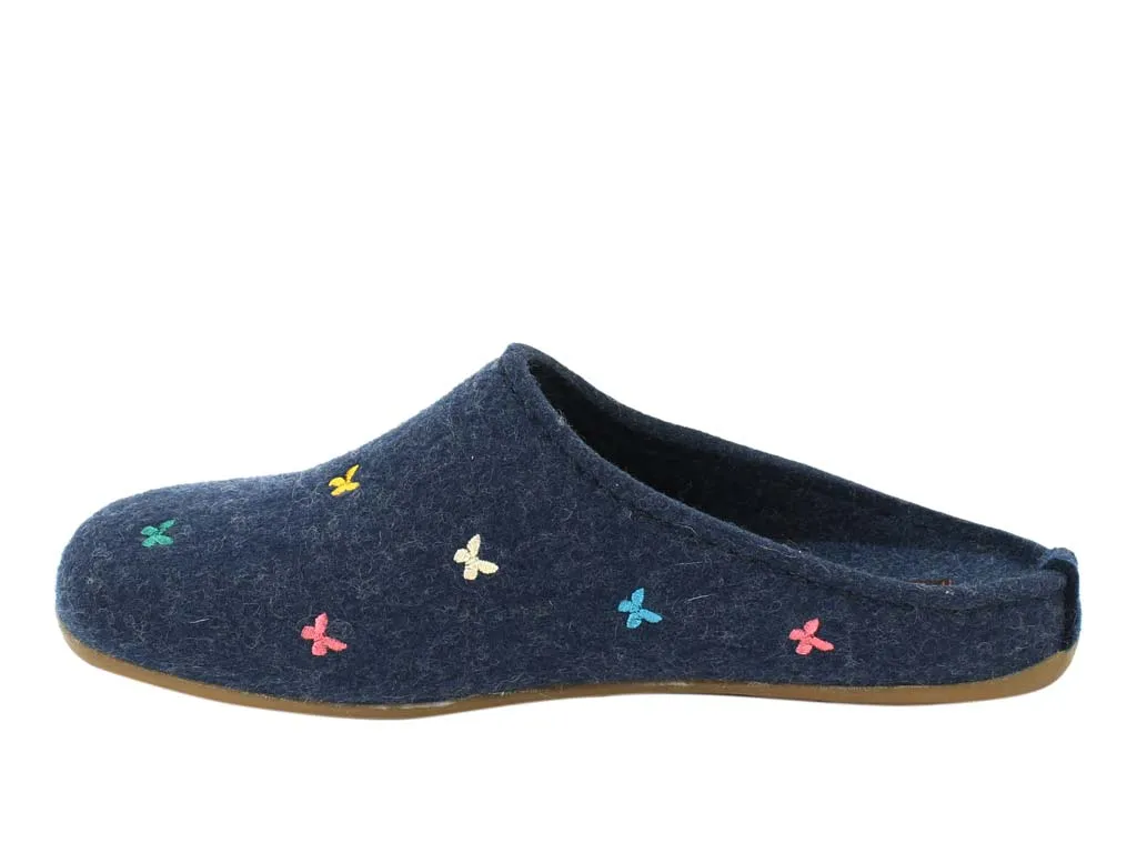 Grey Slippers Haflinger Slippers Everest Butterflies Jeans