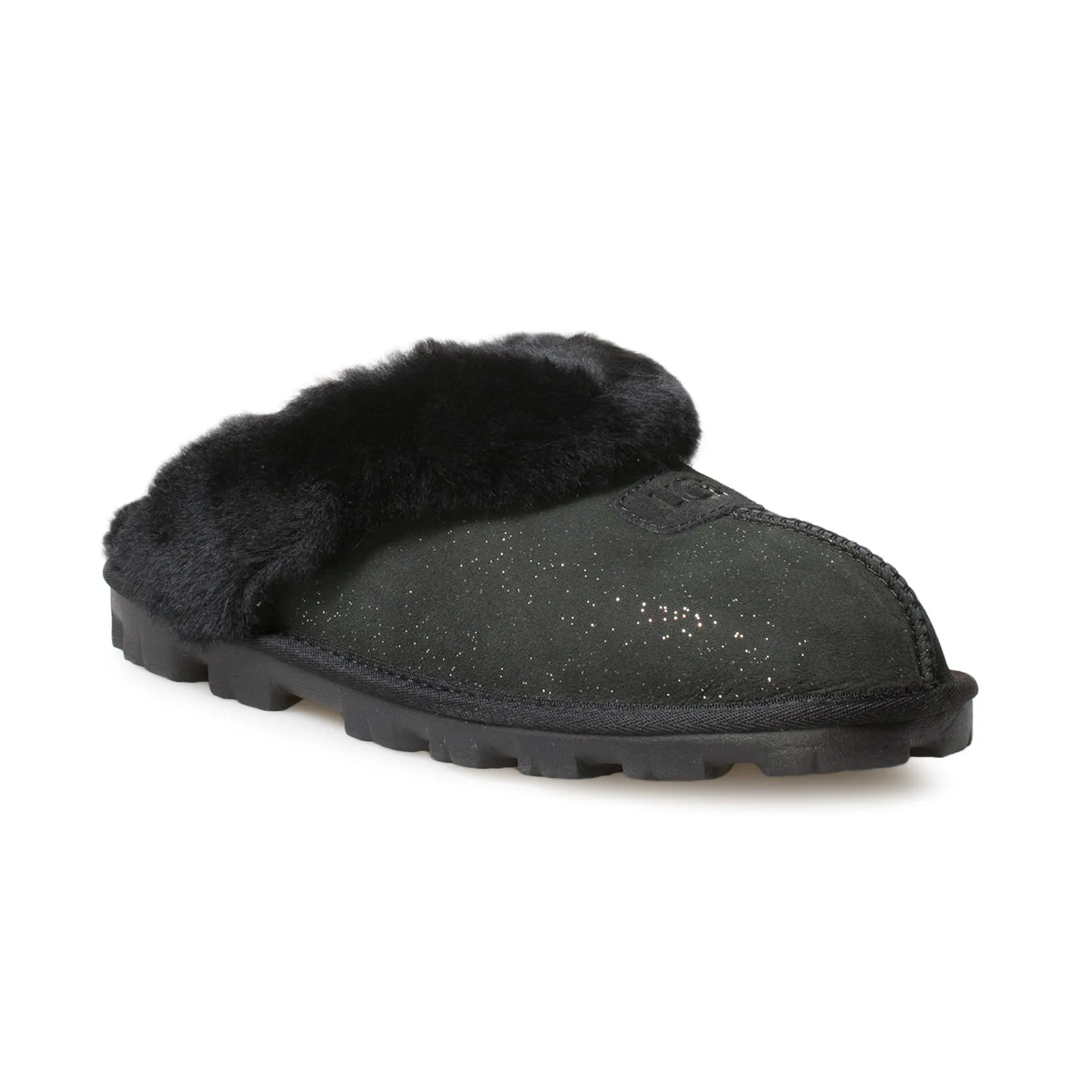 Gucci Slides Pearl UGG Coquette Twinkle Black Slippers - Women's