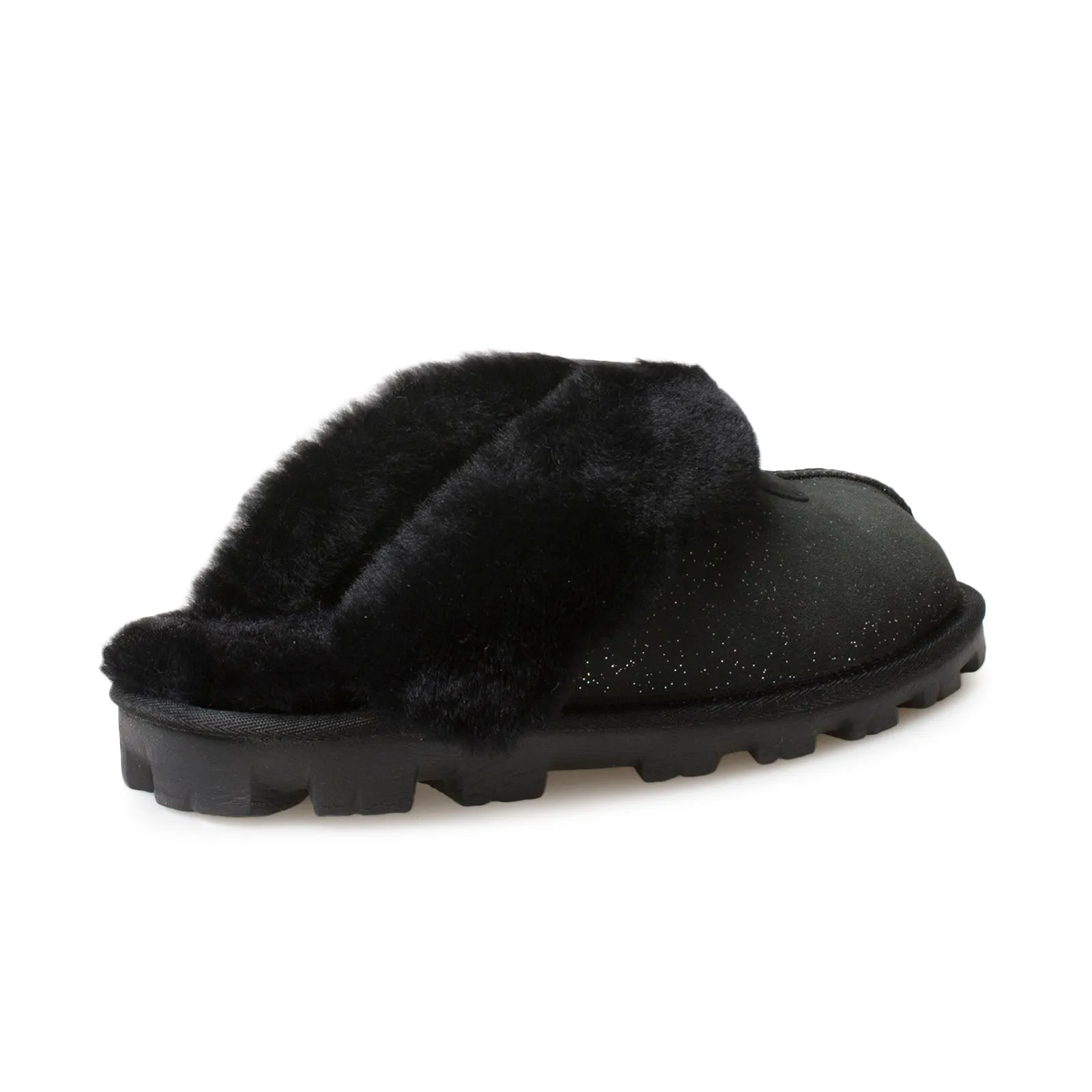 UGG Coquette Twinkle Black Slippers - Women's Korean House Slippers