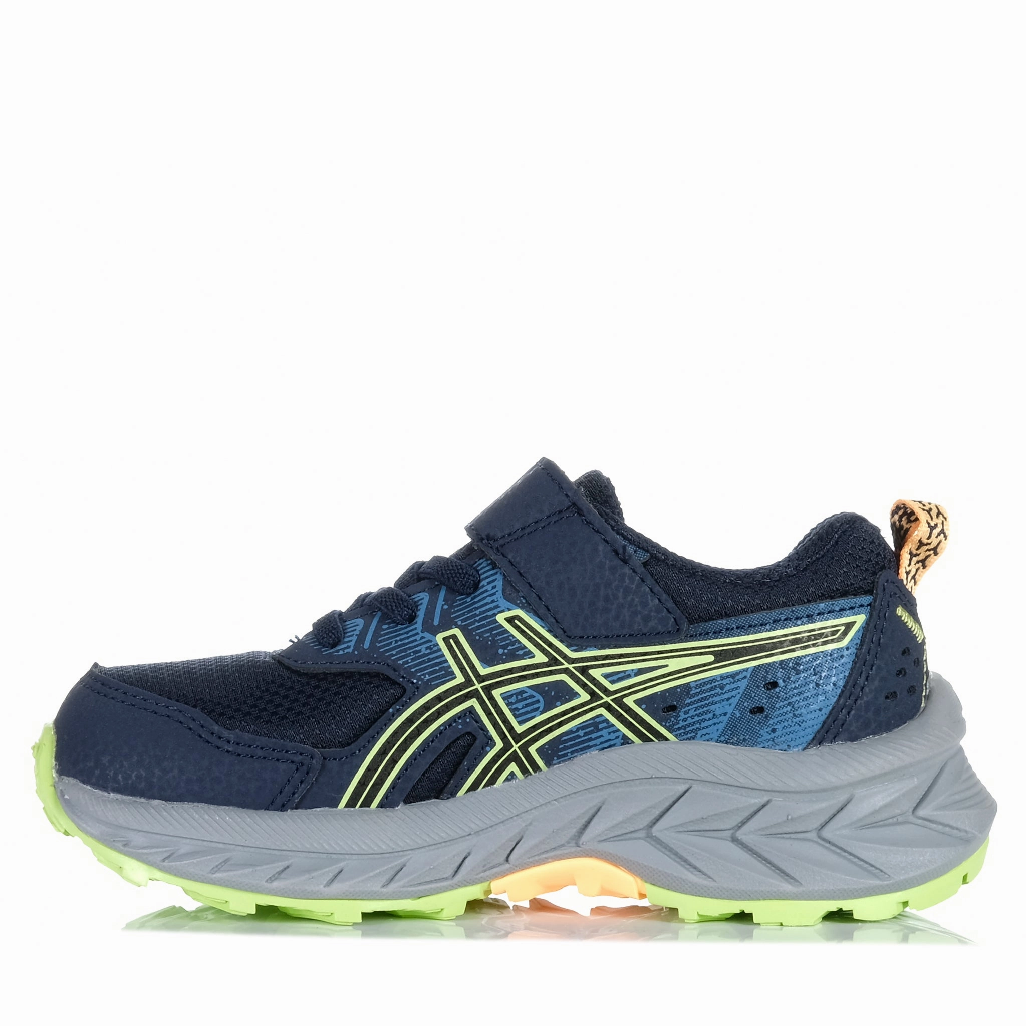 Asics Gel-Venture 9 PS Midnight/Lime Green Asics Low Heel Drop Running Shoes