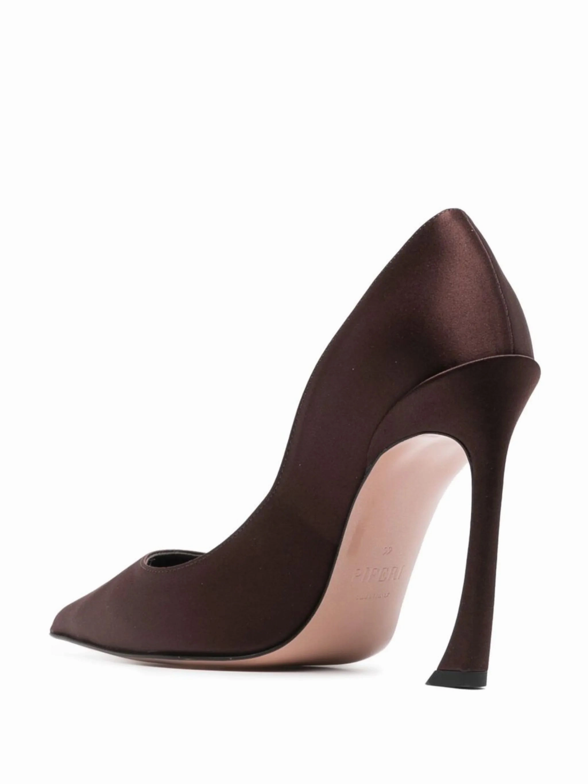 Avangarda 100mm satin pumps Knee High Boots Block Heel