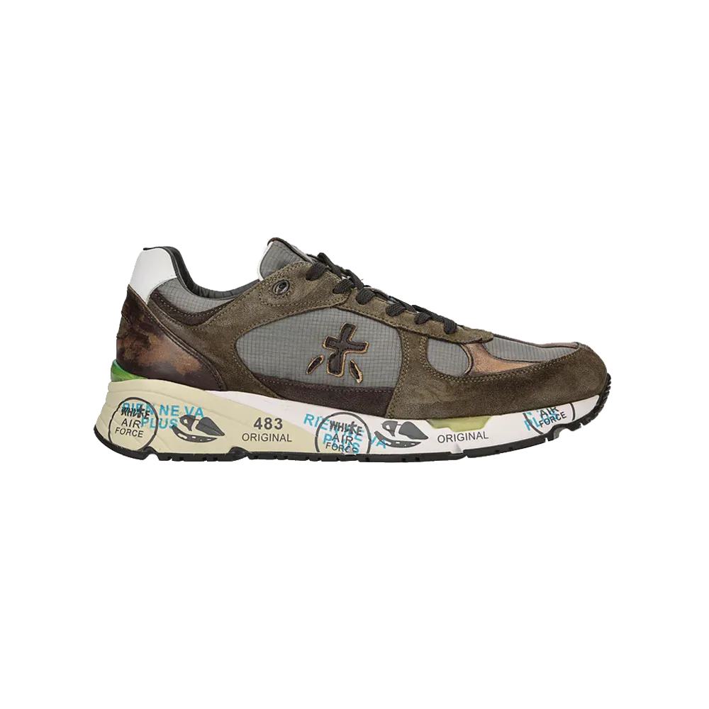 Premiata Italian Premium Sneakers Green Mase-4005 Best Running Shoes For People With Bunions