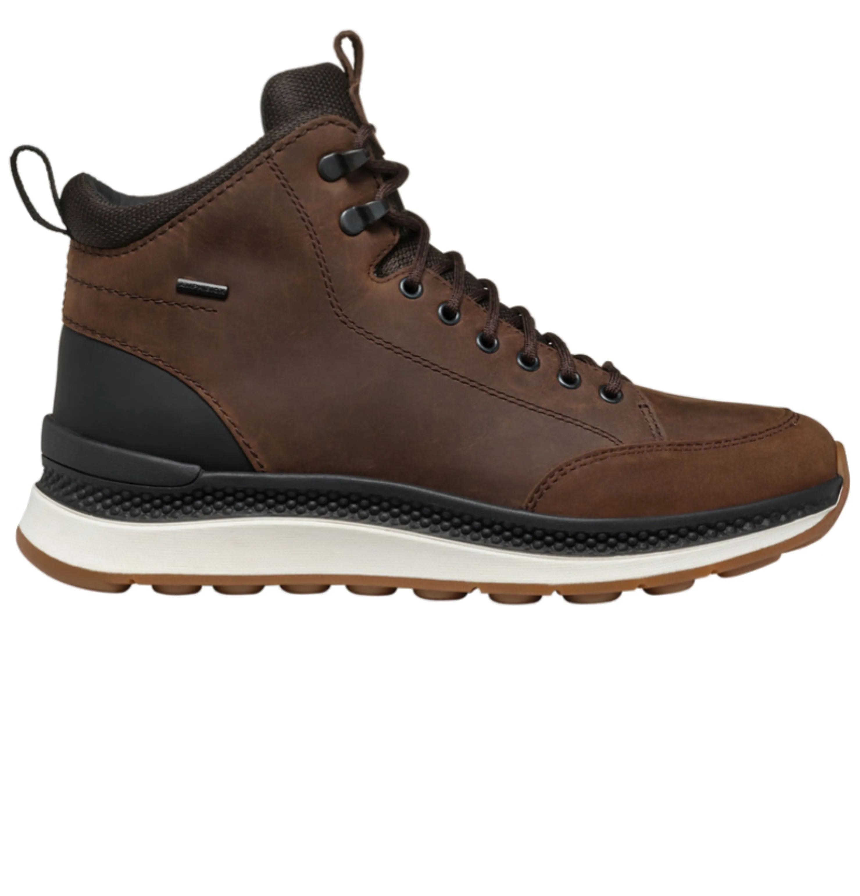 Leather Shoes Waterproof Geox Spherica Amphibiox Mens Lace Up Boot