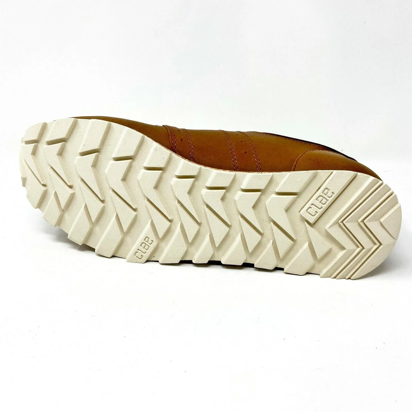 Casual Saddle Shoes Clae Mills Grizzly Leather Nylon Canvas Brown Mens Premium Casual Shoes