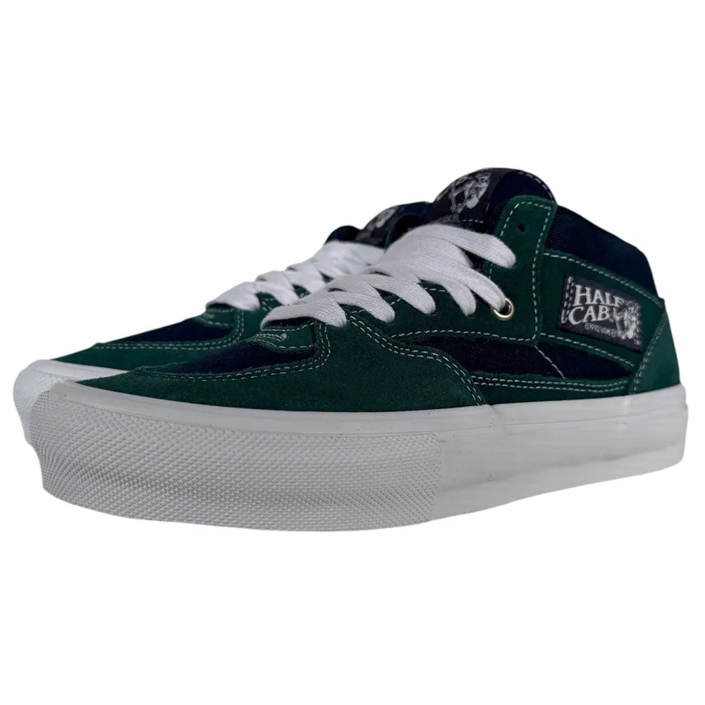 Skate High Shoes VN0A2Z34BLG Tartan Blue Green Suede Skate Half Cab Vans Shoes