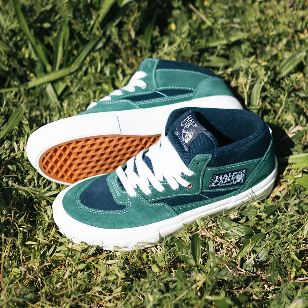 VN0A2Z34BLG Tartan Blue Green Suede Skate Half Cab Vans Shoes Discount Skate