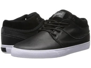 Globe Shoes Mahalo Mid Black/White Leather Skate Shoes