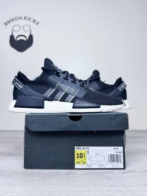 Size 10.5 - Adidas Nmd R1.V2 Men Running Athletic Shoes Core Black White GW7690 Max Cushion Trail Running Shoes