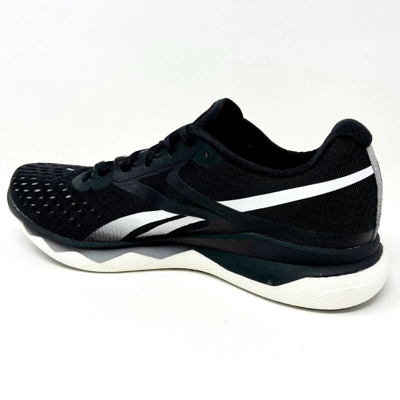 Speedgoat Trail Running Shoes Reebok Floatride Run Fast 2.0 Black White Mens Size 8.5 Running Shoes EG1746