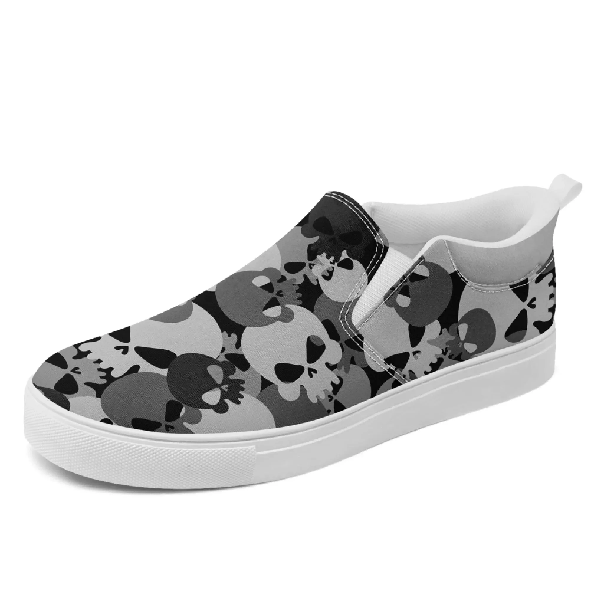 High End Golf Shoes Personalized Military-Inspired Camo Slip-On Sneakers, Custom Stylish and Lightweight Shoes