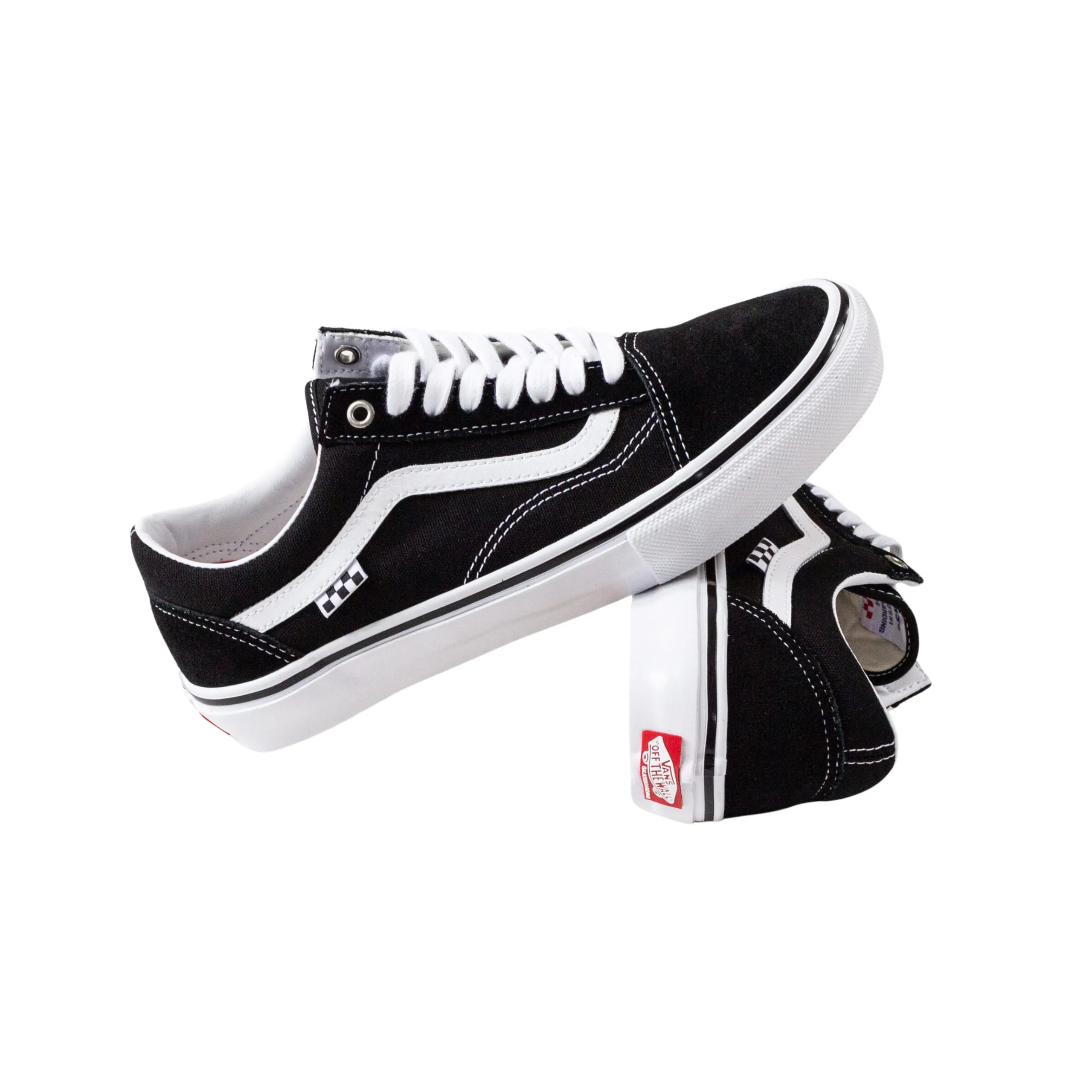 90s Skate Shoe Vans Skate Old Skool Shoes - Black / White