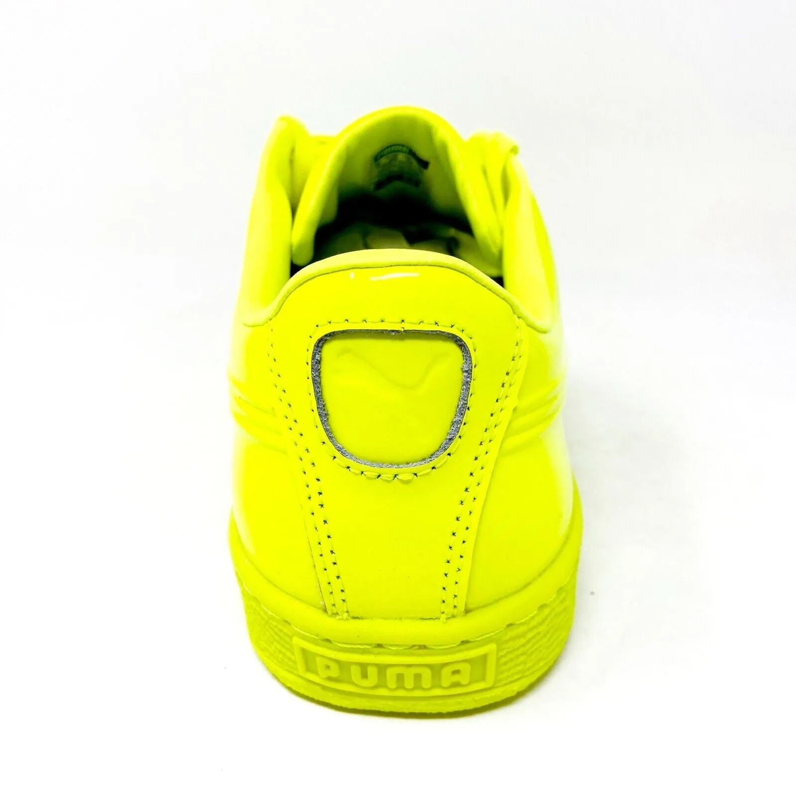Puma Basket Classic Patent Emboss Safety Yellow Mens Casual Shoes 362035 02 Best Casual Shoes For With Jeans