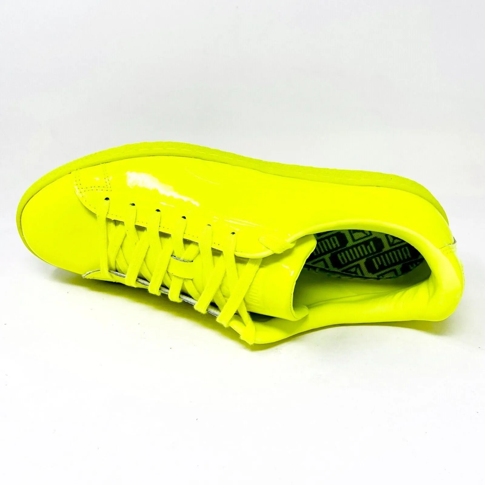 1461 Casual Shoe Puma Basket Classic Patent Emboss Safety Yellow Mens Casual Shoes 362035 02