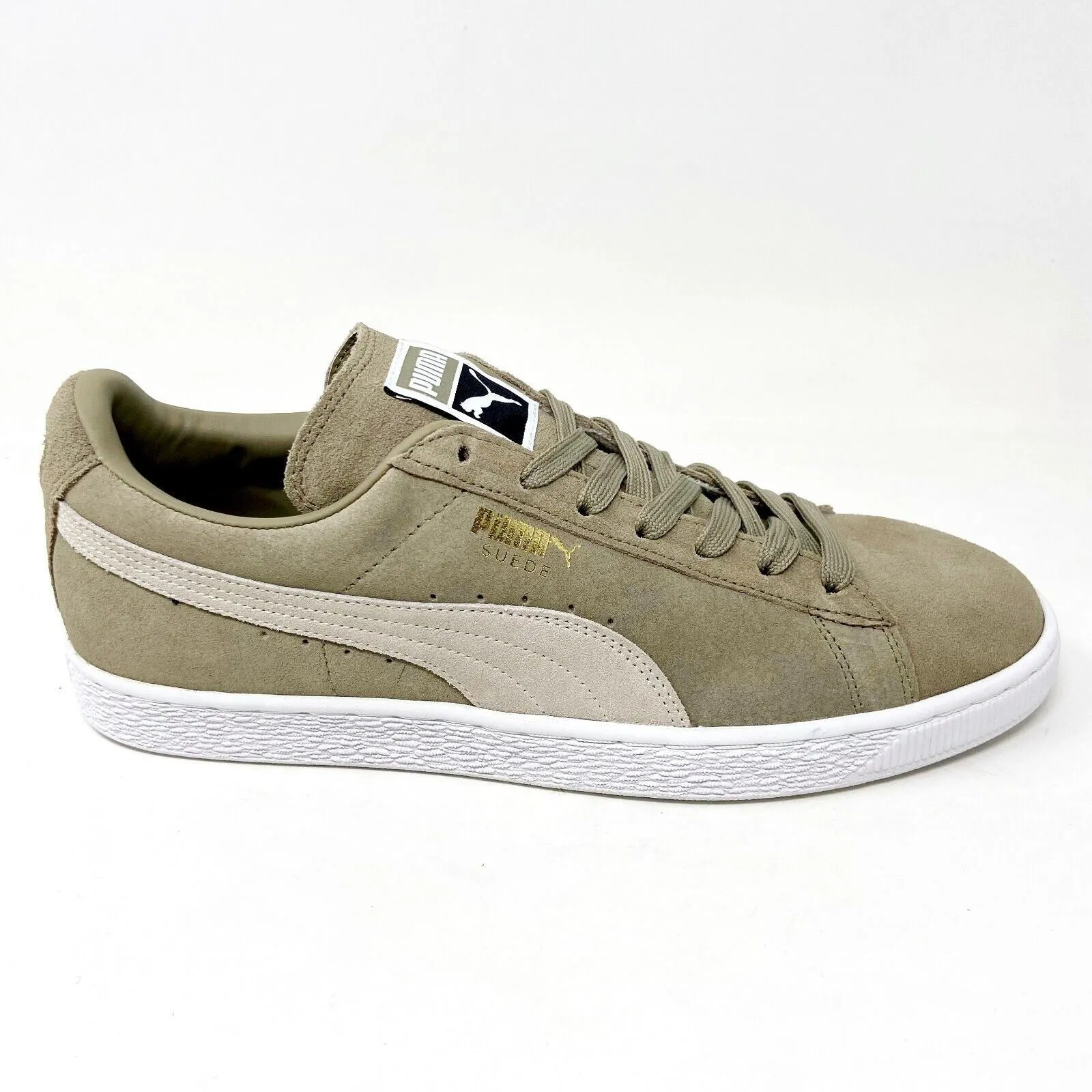 Under Armor Casual Shoes Puma Suede Classic   Chinchilla White Beige Mens Casual Shoes 356568 94