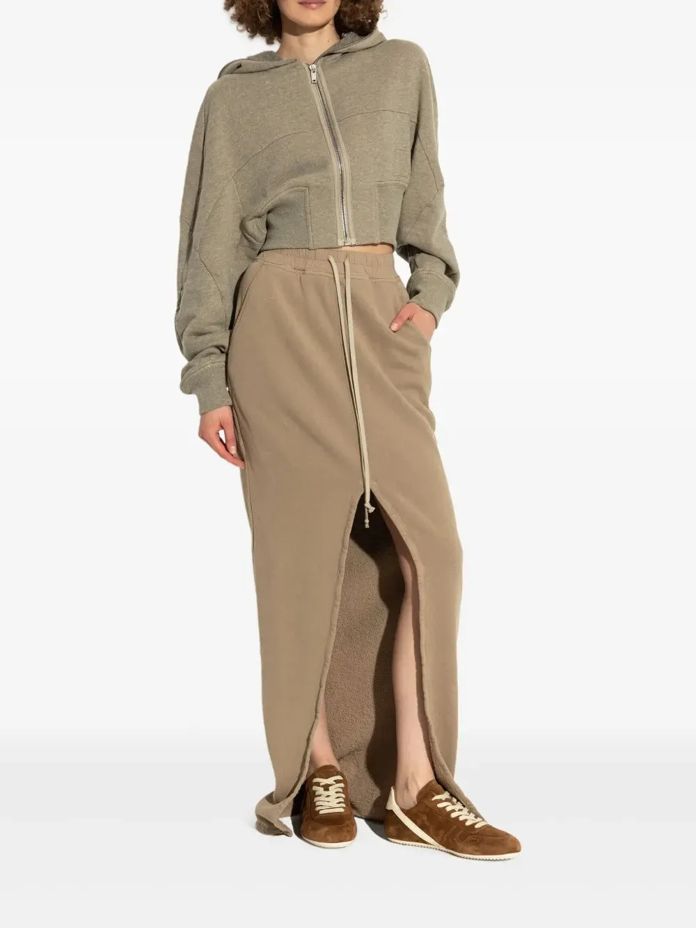 RICK OWENS - Women Suede Minimal Sneaks Nike Low Dunk Sneakers