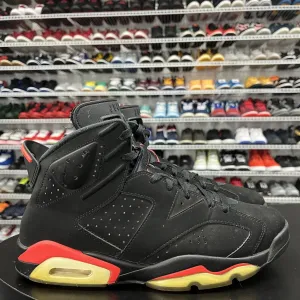 Sneakers Memory Foam Nike Air Jordan 6 Retro Black Infrared 384664-060 Men's Size 11.5