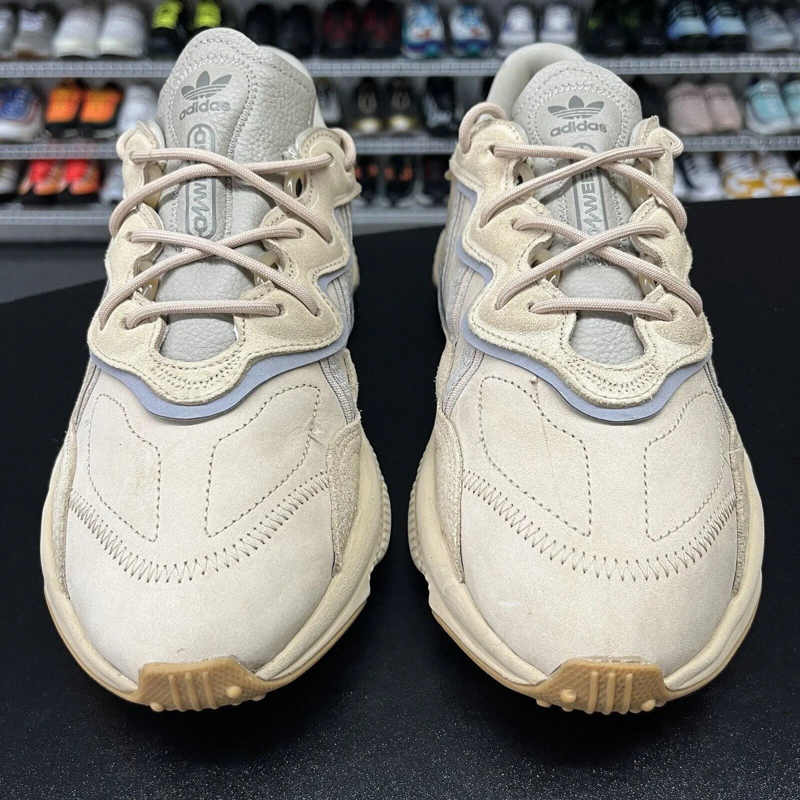 Adidas Originals Ozwego Low Top Beige Sneakers EE6462 Men's Size 9 Puma Racer Sneakers