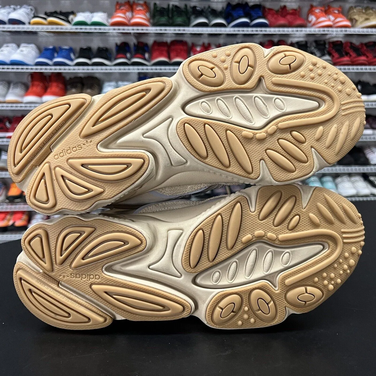 Caitlin Clark Sneakers Adidas Originals Ozwego Low Top Beige Sneakers EE6462 Men's Size 9