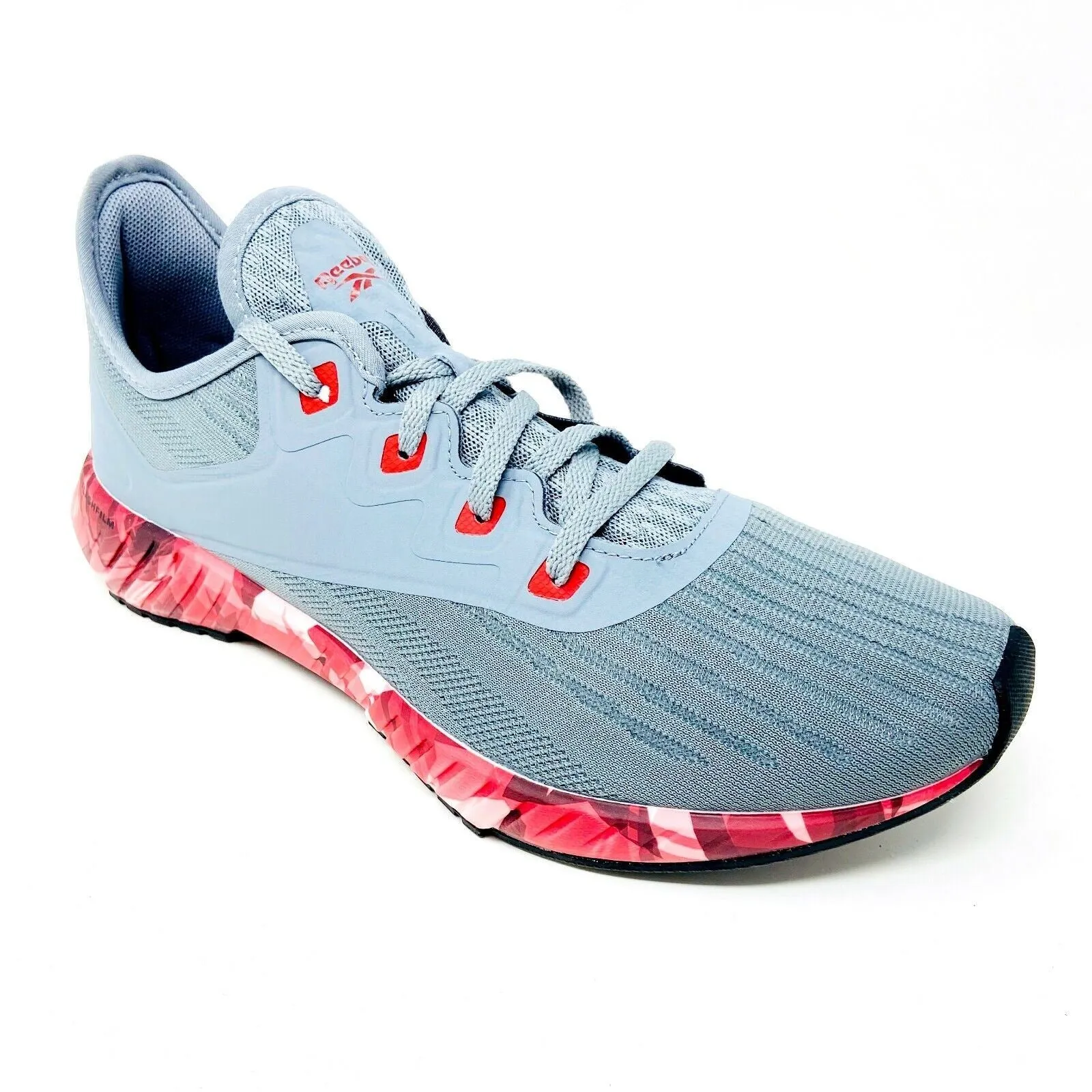 Reebok Flashfilm 2.0 GR Cold Grey Red Mens Size 8.5 Running Shoes EH2671 Cross Training Shoes Good For