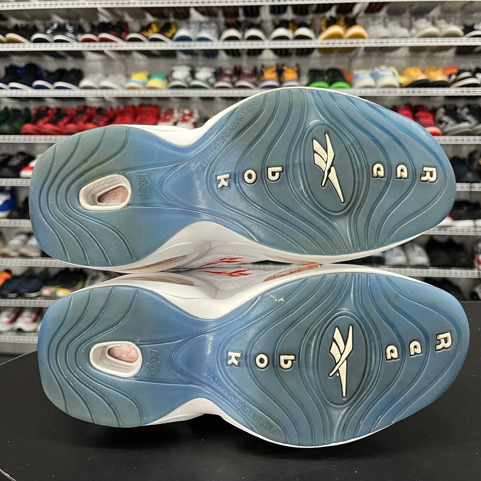 Sneakers Heels Reebok Question Low Patent Leather Toe Orange GS FY2344 Youth Size 7