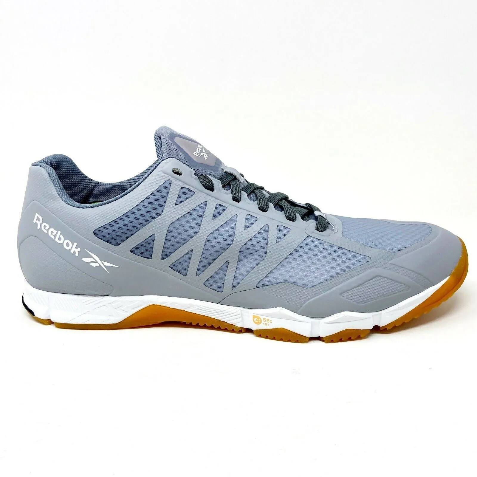Reebok Speed TR Gray White Gum Mens Running Gym Trainer Shoes FZ0420 Best Running Shoes Over 50