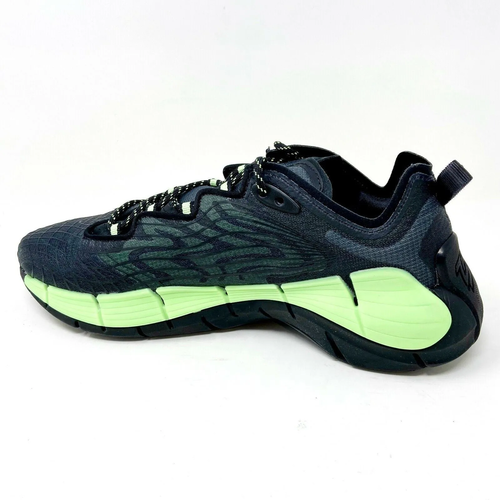 Reebok Zig Kinetica II Black Neon Mint Green Mens Running Shoes G58281 Best Running Shoes For The Winter