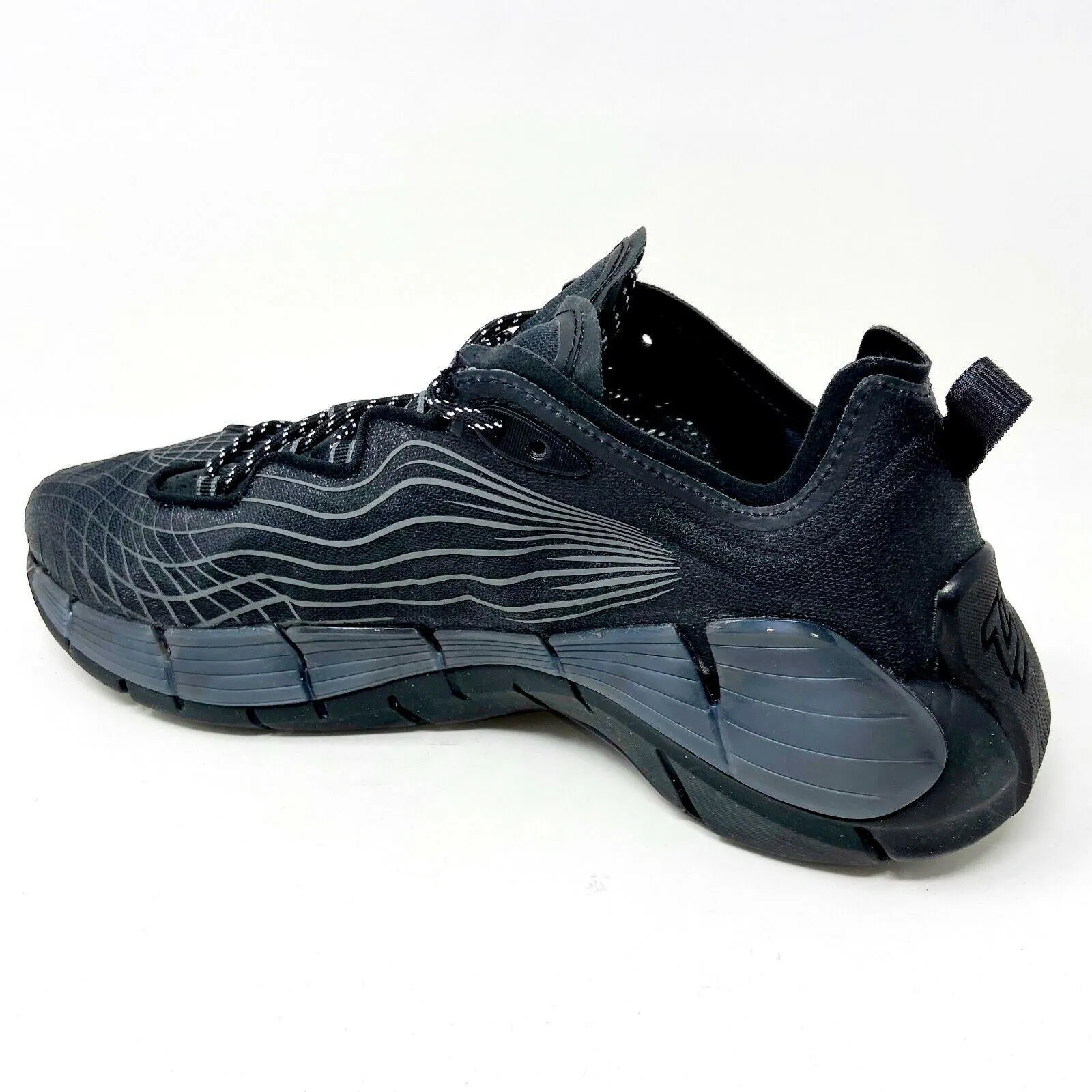 Soulstride Trail Running Shoes Reebok Zig Kinetica II Core Black Grey Energy Glow Mens Running Shoes FX9340