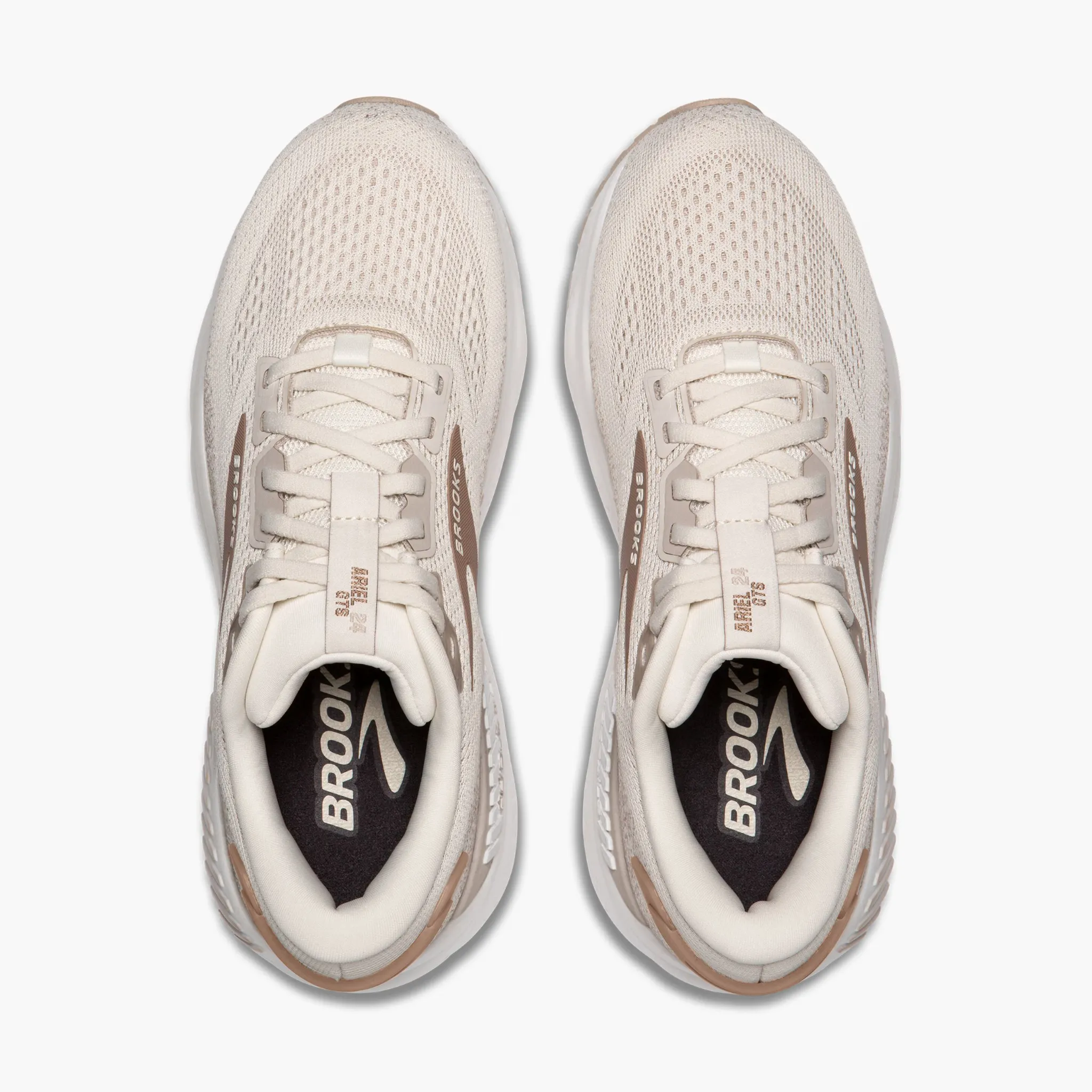 Light Strike Running Shoes Women's Brooks Ariel GTS 24 Running Shoe in Coconut/Chateau/Portabella